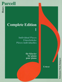 Partition - Purcell - Edition Complètes I - Pièces individuelles pour piano