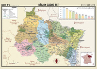 POSTER GEOGRAPHIQUE - GRAND - EST - 50 X 70