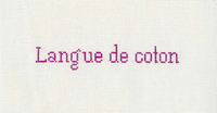 Langue de coton