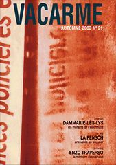 VACARME N 21 - AUTOMNE 2002 - ENZO TRAVERSO-DAMMARIE LES LYS-VALLEE DE