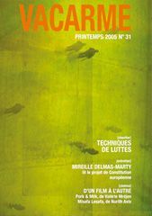 VACARME N 31 - PRINTEMPS 2005 - PROJET DU TRAITE CONSTITUTIONNEL