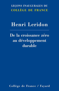 DE LA CROISSANCE ZERO AU DEVELOPPEMENT DURABLE