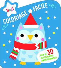 COUVERTURE ROUGE COLORIAGE FACILE NOEL