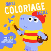 L'Hippopotame maxi coloriage