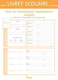 LIVRET SCOLAIRE ISTRA CYCLE 2 - EDITION 2009