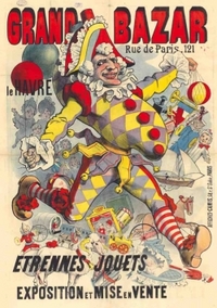 CARNET BLANC, AFFICHE JOUETS GRAND BAZAR
