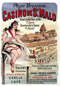CARNET BLANC, AFFICHE CASINO SAINT-MALO