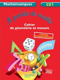 A portée de maths CE1 - Cahier d'exercices - Ed. 2012