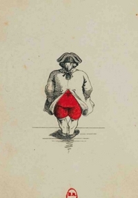CARNET BLANC, CARTE A JOUER, "ASS" DE COEUR