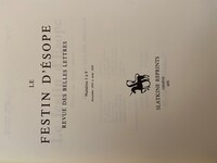 Le Festin d’Ésope