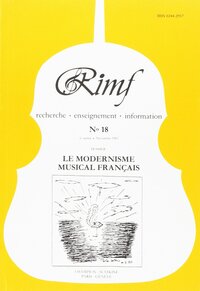 Revue Internationale de Musique Française (RIMF). Numéro 18