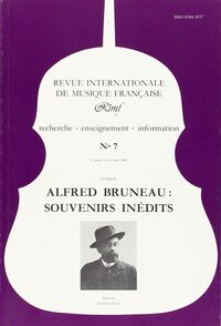 Revue Internationale de Musique Française (RIMF) Numéro 7