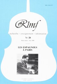 Revue Internationale de Musique Française (RIMF). Numéro 26