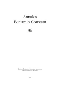 Annales Benjamin Constant 36 - 2011
