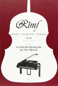 Revue Internationale de Musique Française (RIMF) Numéro 15