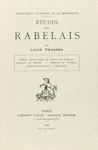 Études sur Rabelais. Deuxième édition (1903)