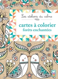 cartes à colorier forêts enchantées