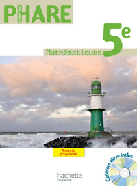Mathématiques, Phare 5e, Livre de l'élève + CD-rom - Grand format