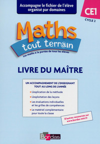 Maths tout terrain CE1, Livre du maître organisation par domaines