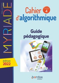 Mathématiques, Myriade Cycle 4, Guide pédagogique du cahier