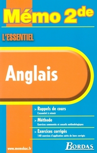 MEMO ESSENTIEL ANGLAIS 2DE