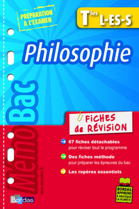 MEMOBAC FICHES REVISIONS PHILOSOPHIE TERMINALES L ES S