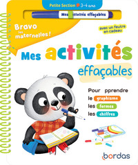 Bravo les maternelles - Mes activités effaçables - Petite section