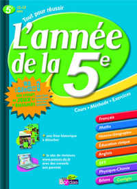 L'ANNEE DE LA 5E + 1 CAHIER DE JEUX