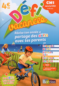 DéfiVacances CM1 vers CM2 - Révise ton année et partage des défis avec tes parents