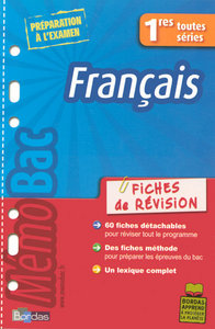 MEMOBAC FICHES DE REVISIONS FRANCAIS 1RES TOUTES SERIES