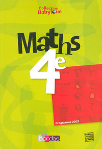 Babylone Mathématiques 4e, Livre de l'élève