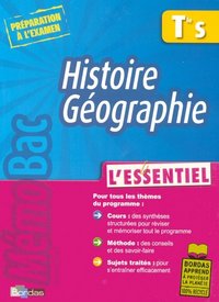 MEMOBAC L'ESSENTIEL HISTOIRE GEOGRAPHIE TERMINALE S