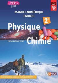 Physique - Chimie - ESPACE 2de, DVD-rom - Manuel vidéoprojetable adoptant papier