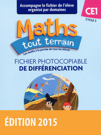 Maths tout terrain CE1, Fichier photocopiable de différenciation organisation par domaines