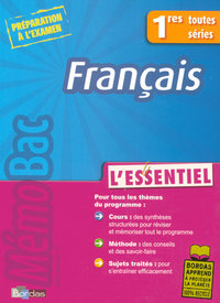 MEMOBAC L'ESSENTIEL FRANCAIS 1RES TOUTES SERIES