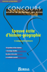 EPREUVE ECRITE HIST-GEO