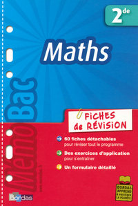 MEMOBAC FICHES REVISION MATHS 2DE