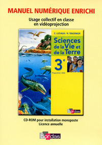 C.Lizeaux / R.Tavernier/Baude SVT 3e, DVD-rom - Manuel num. non-adoptant papier