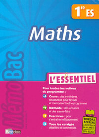 MEMOBAC ESSENTIEL MATHS 1 ES