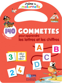 J'aime la maternelle - 140 Gommettes pour apprendre les lettres et les chiffres - Les pirates