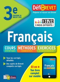 DéfiBrevet Cours Méthodes Exercices Français Brevet 3ème