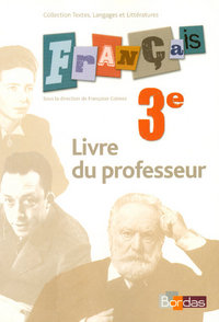 Textes, langages et littératures 3e, Livre du professeur