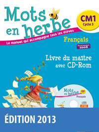 Mots en herbe CM1, Livre du maître + CD