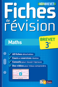 Défibrevet Fiches de révision Maths Brevet 3e