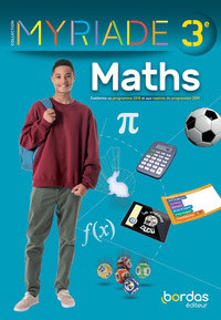 Mathématiques, Myriade 3e, Livre de l'élève