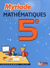 Mathématiques, Myriade 5e, Livre de l'élève - Petit Format