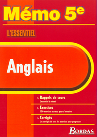 MEMO ANGLAIS 5E