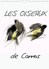 LES OISEAUX DE CARROS (CALENDRIER MURAL 2022 DIN A4 VERTICAL) - OISEAUX, AQUARELLES (CALENDRIER MENS