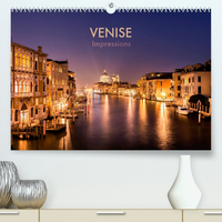 VENISE IMPRESSIONS (PREMIUM, HOCHWERTIGER DIN A2 WANDKALENDER 2022, KUNSTDRUCK IN HOCHGLANZ) - VOYAG