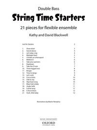KATHY BLACKWELL  : STRING TIME STARTERS DOUBLE BASS - RECUEIL - DOUBLE BASS